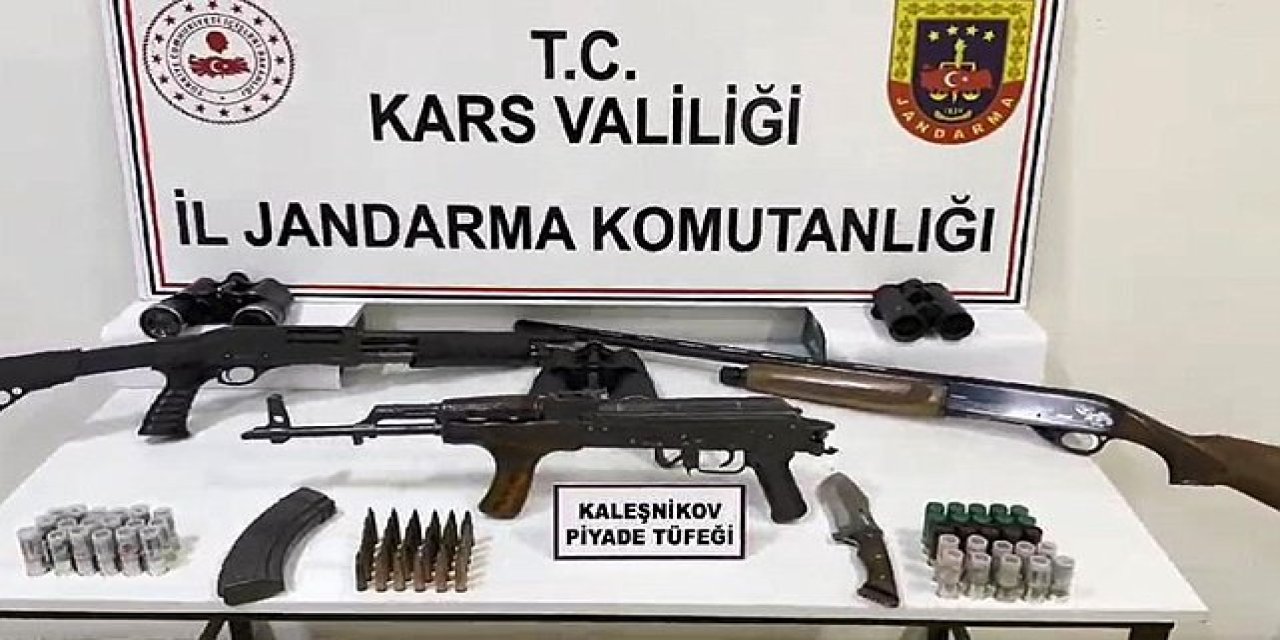 Kars'ta silah kaçakçılığına büyük darbe!