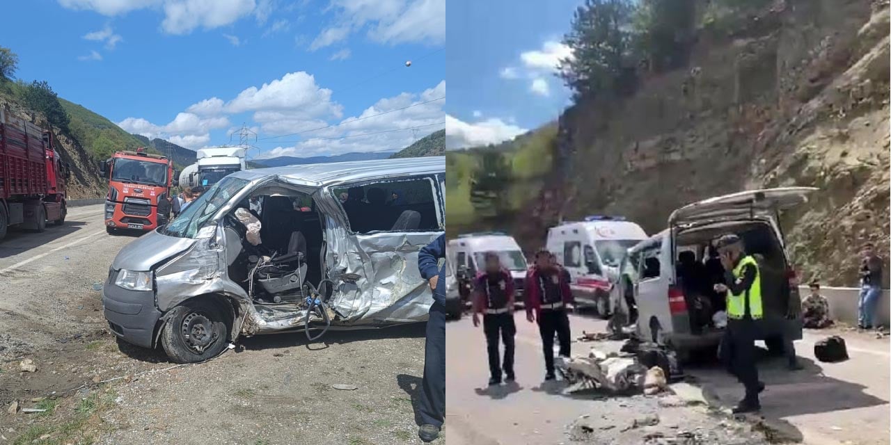 Bolu'da minibüs ile traktörün çarpıştı! Onlarca yaralı var