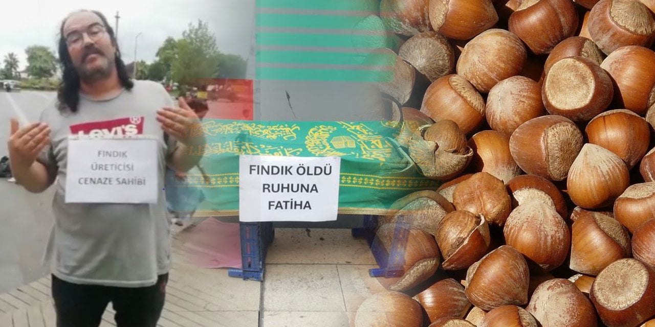 Üretici fındığın cenazesini kaldırdı