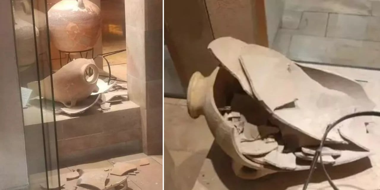 4 yaşındaki çocuk, 3 bin 500 yıllık tarihi eseri kırdı