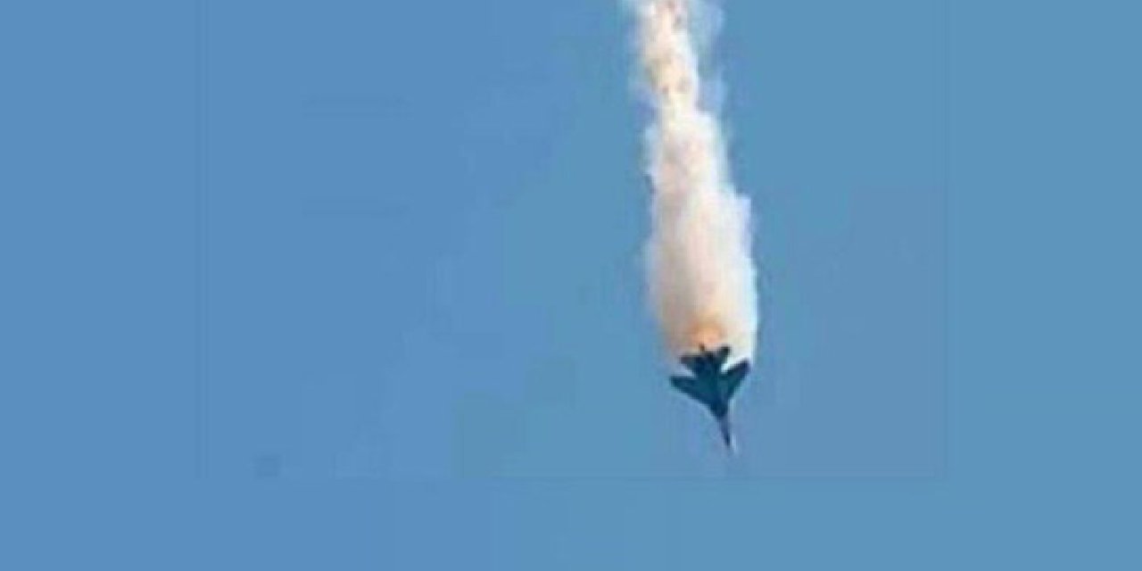 Suriye'ye bir savaş uçağı düştü