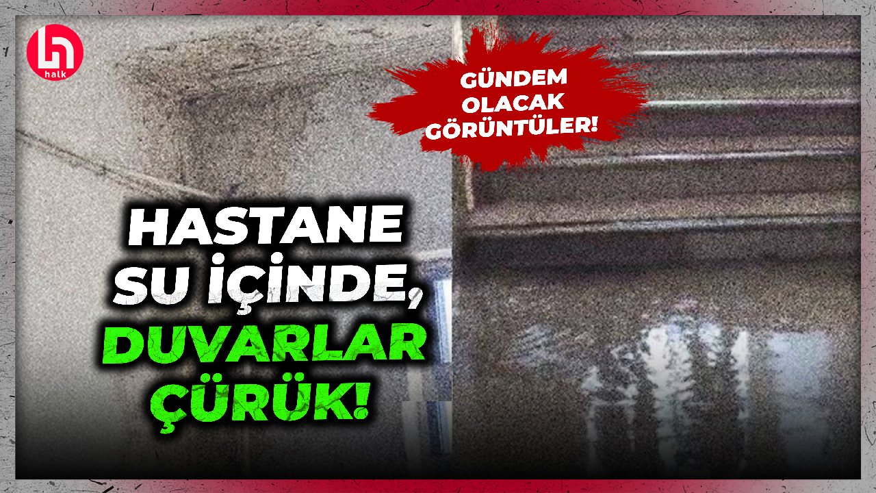 Çocuk hastanesinde duvarlar çürük; dokunsanız çökecek! Bu görüntüler gündemi sarsacak!