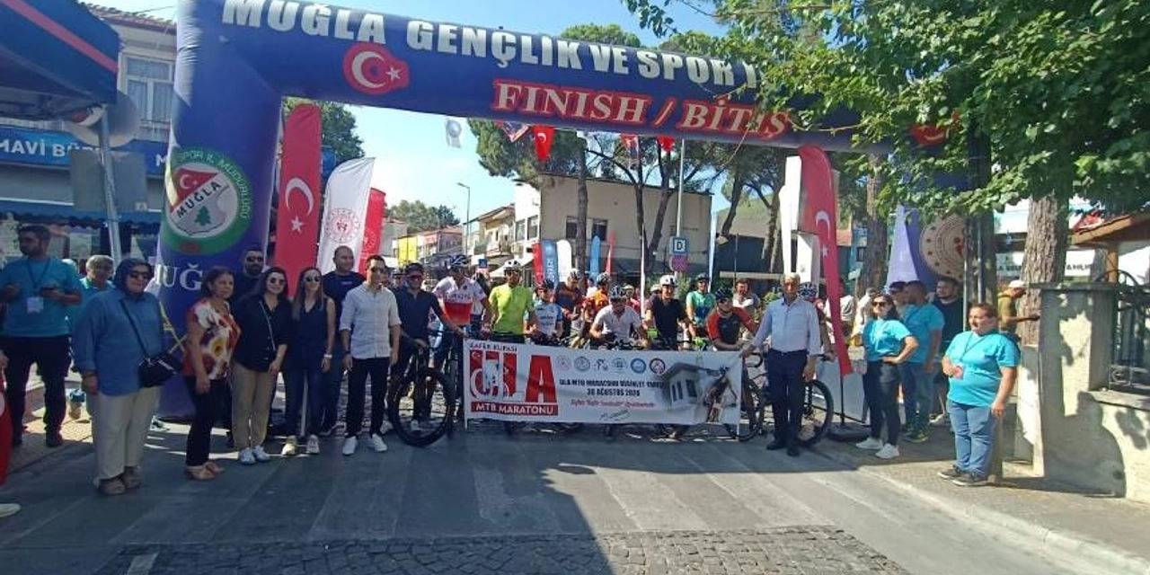 Muğla'da Dağ Bisikleti Maraton Yarışı yapıldı