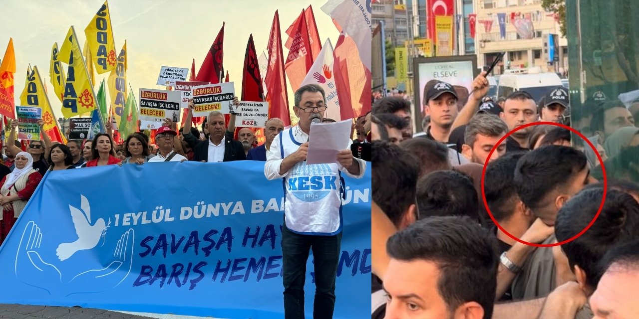 İstanbul'da 1 Eylül eylemi: Barış çağrısına biber gazı ve ters kelepçe