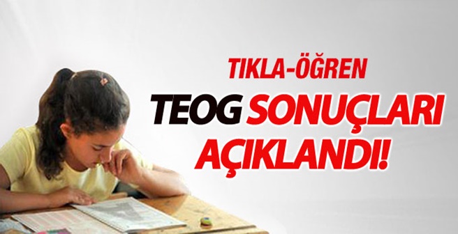 TEOG sonuçları açıklandı! 2016-2017 öğretim yılı TEOG 1. dönem sonuçları E-okul’a işlendi!