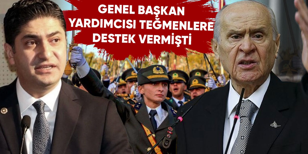 MHP önce teğmenlere destek verdi Bahçeli bugün teğmenleri hedef aldı