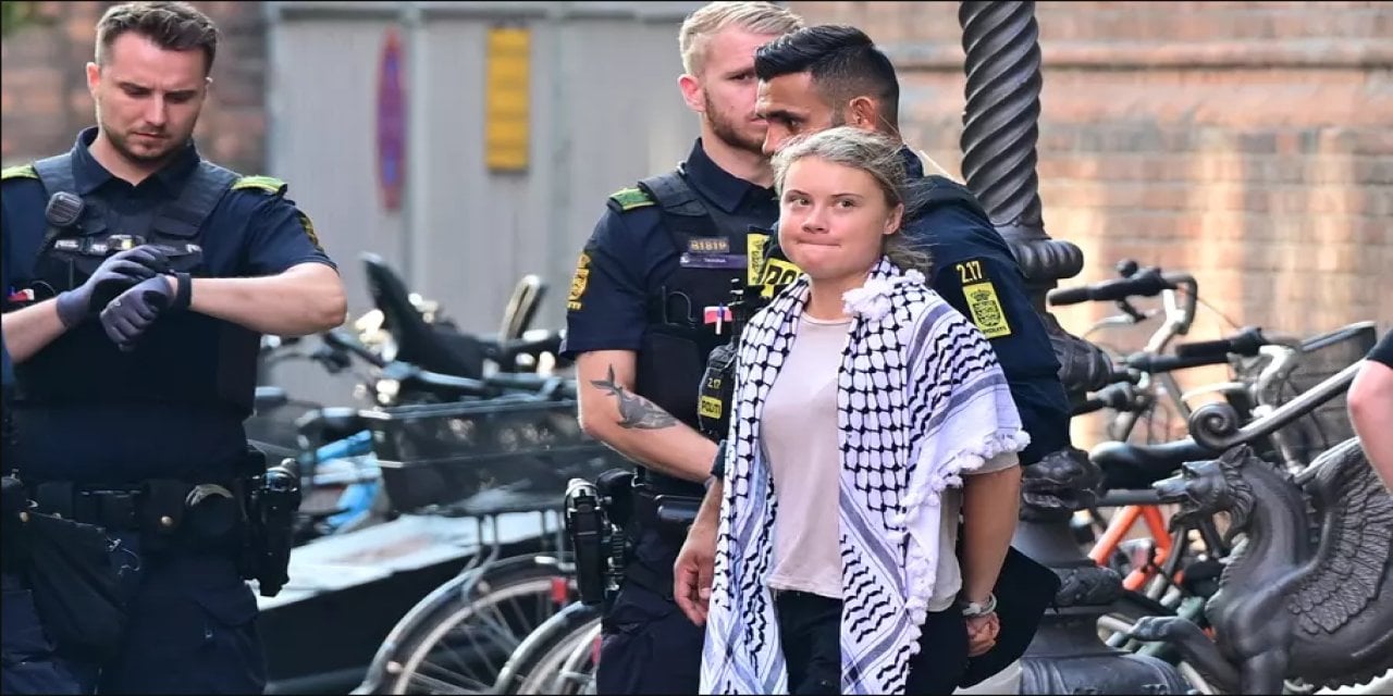 İklim aktivisti Greta Thunberg Filistin eyleminde gözaltına alındı