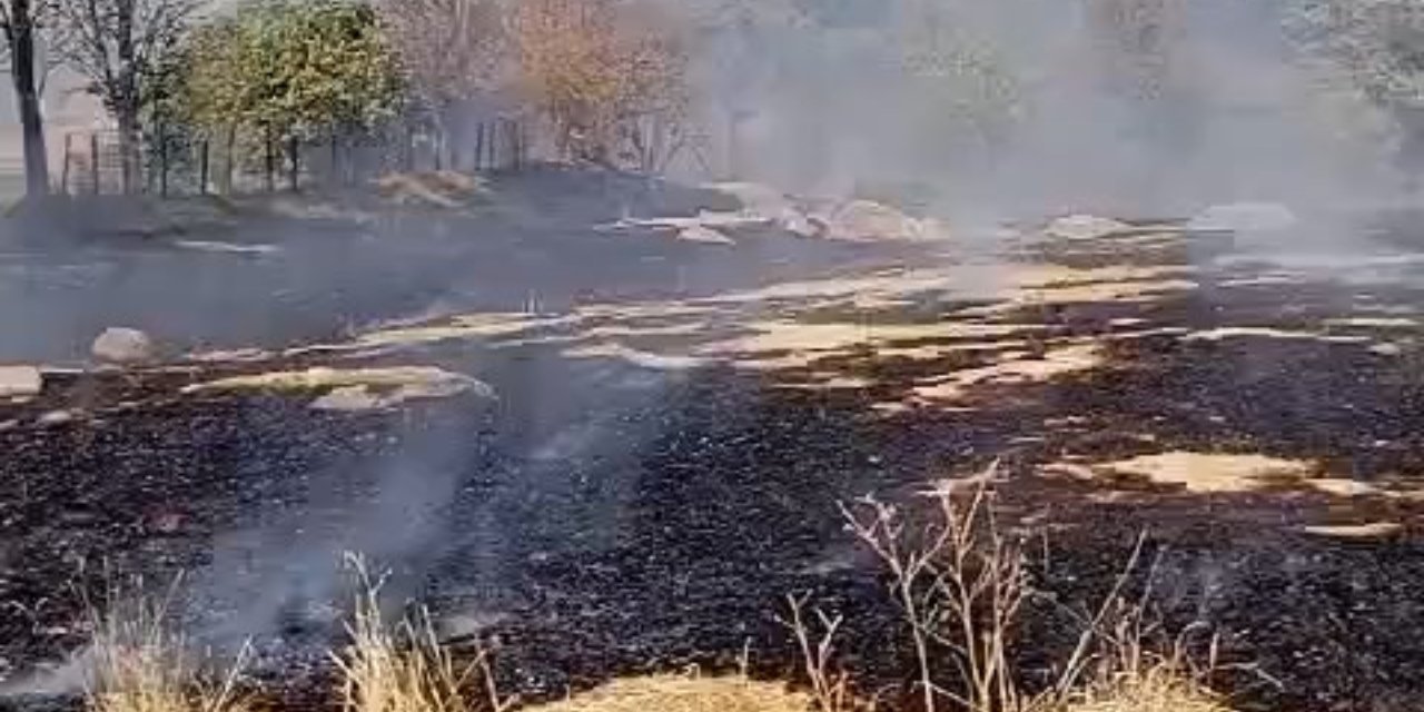 Elazığ'da çıkan yangın 4 saatte söndü