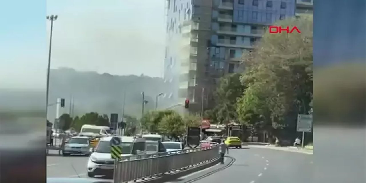 İstanbul'da otel yangını!