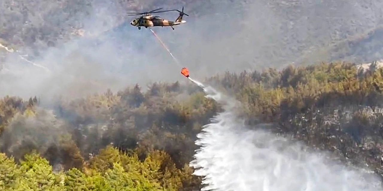 TSK'ya ait 2 helikopter Muğla için devreye girdi