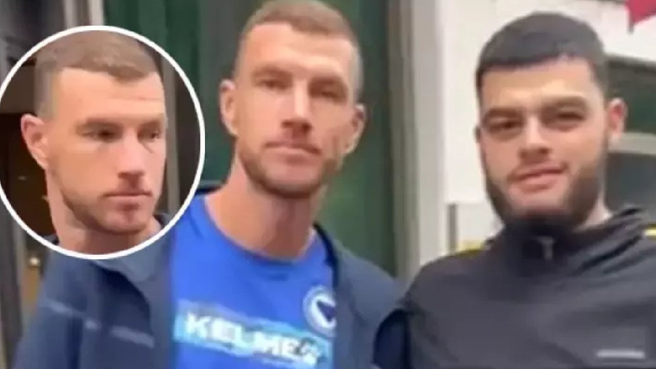 Dzeko'dan kendisine Galatasaray forması gösteren taraftara sert tepki!