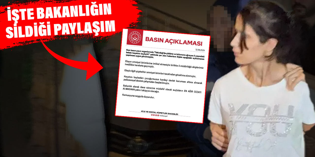 Bakanlık paylaşımını sildi! İstismara uğrayan Sıla bebek entübe