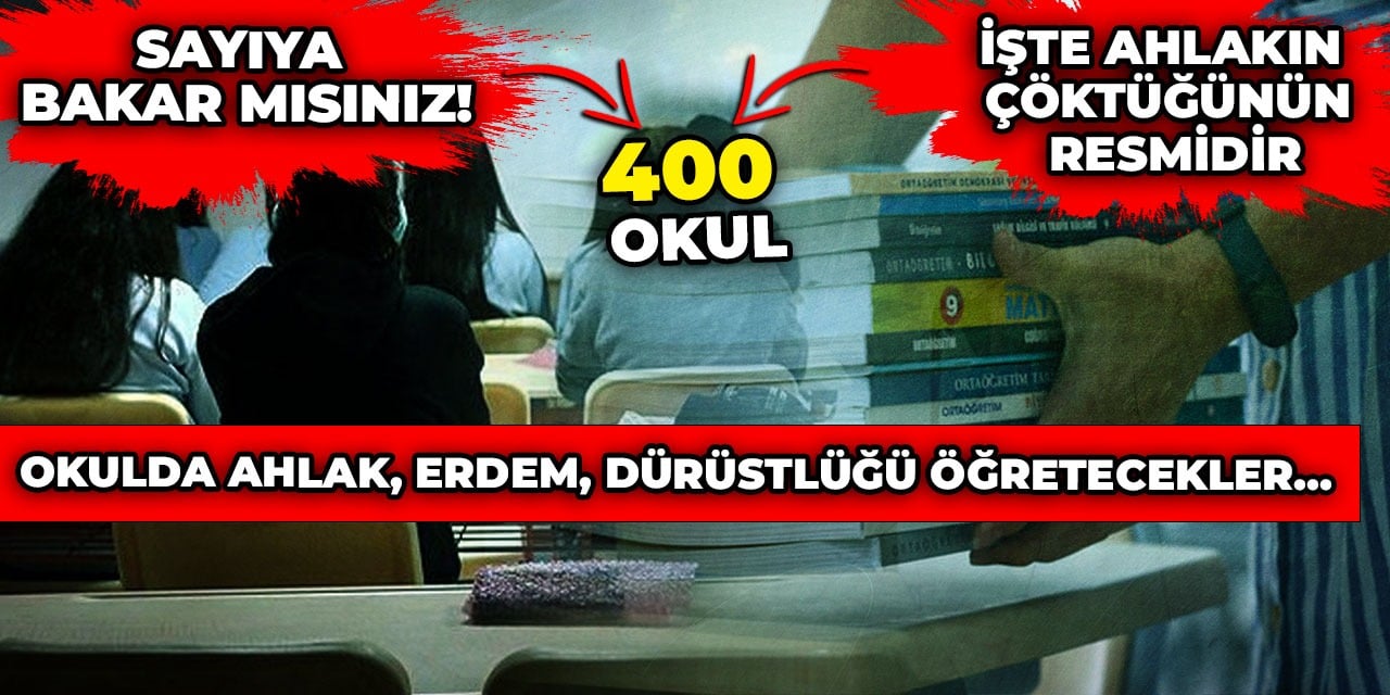 Kitap fiyatlarına fahiş zam yapan 400 okula ceza kesildi. Bu okullar ahlak erdem dürüstlüğü öğretecek