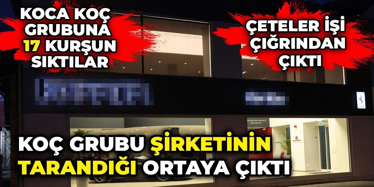 Koç Grubu şirketinin tarandığı ortaya çıktı. Çeteler işi çığrından çıktı