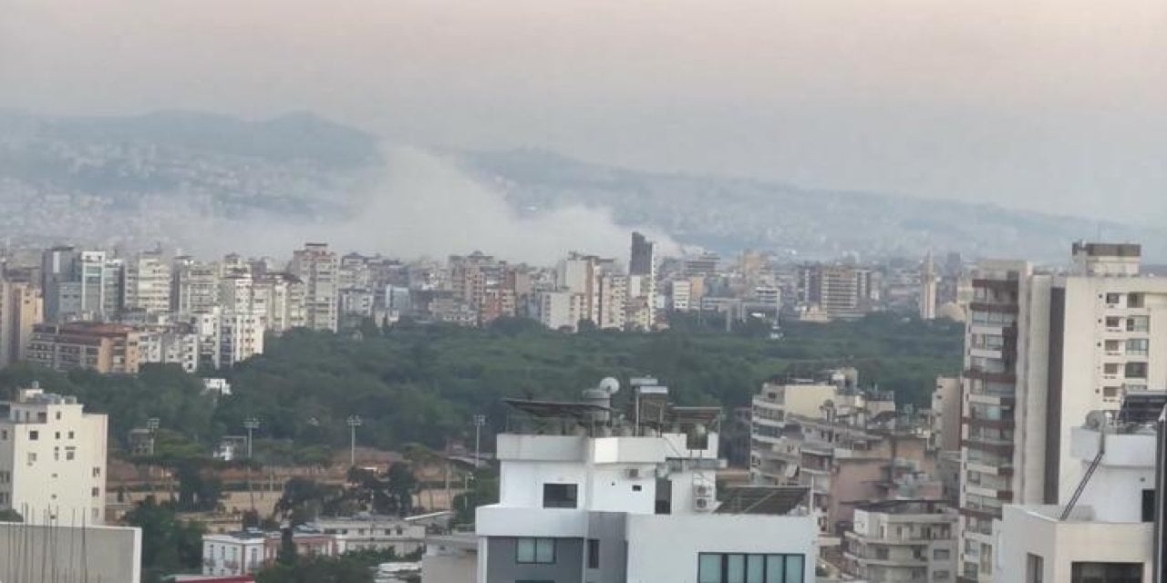 İsrail ordusu Lübnan'ın başkenti Beyrut'a hava saldırısı düzenlediğini açıkladı