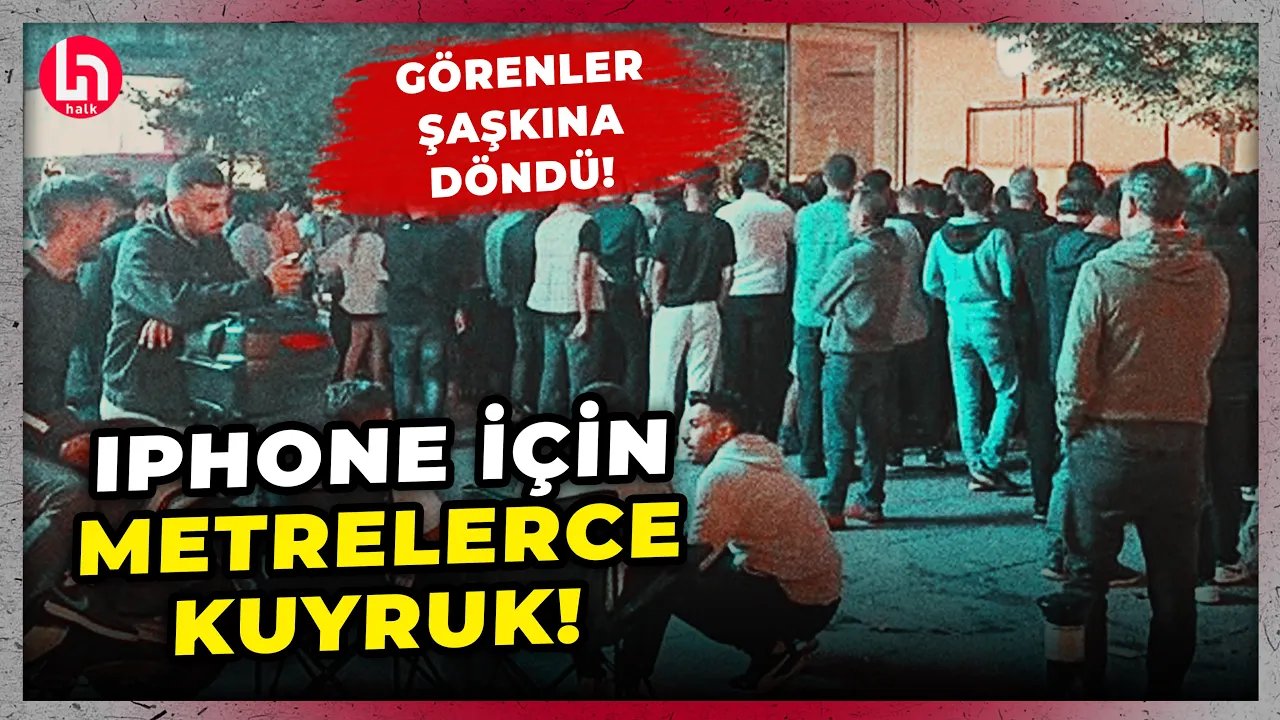 120 bin TL'lik yeni iPhone kuyruğu: Geceden sıraya girdiler: Görenler şoke oldu!