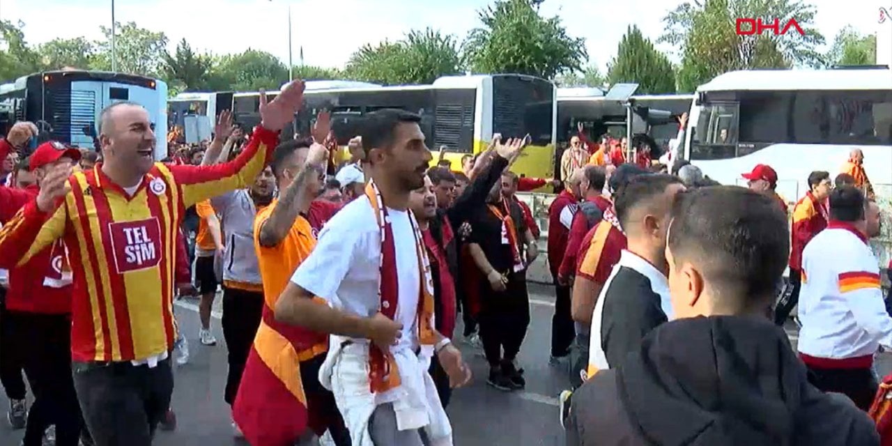 Galatasaray taraftarı Kadıköy'e işte böyle geldi