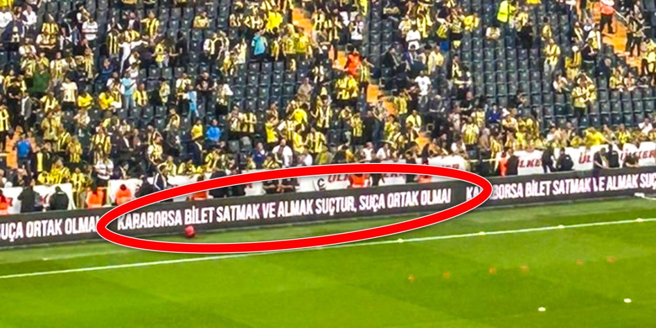 Böylesi görülmedi. Fenerbahçe reklam panolarına yazdırdı