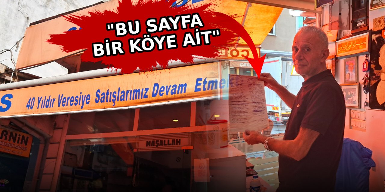 Veresiye defteri ekonomik krizin adeta belgesi oldu!  "Bunun gibi 17 köy var"