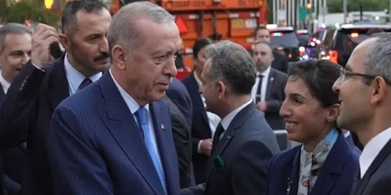 Erdoğan'ı ABD'de Hafize Gaye Erkan karşıladı