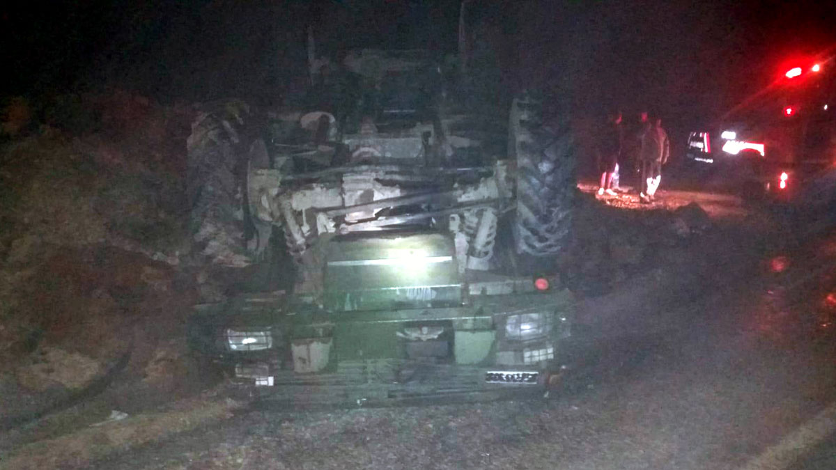 Hatay'da askeri araç devrildi: 5 yaralı
