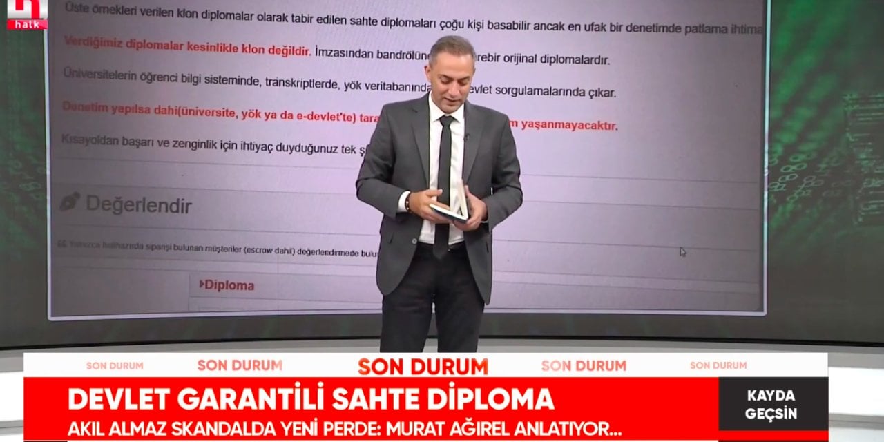 Sahte diploma skandalında yeni perde! Kimlerin diploması sahte? Murat Ağırel'den şok iddia!