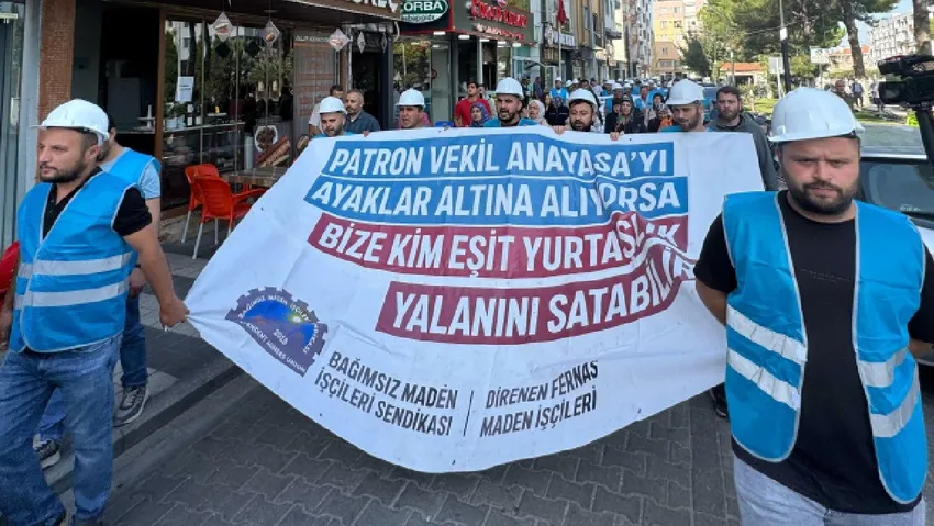 AKP'li vekilin işten çıkardığı işçiler Soma'dan Ankara'ya yürüyüş başlattı