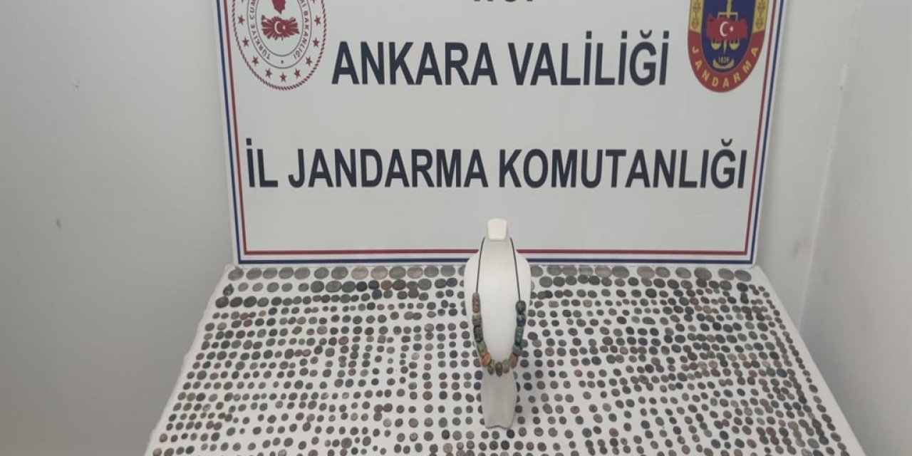 Ankara'da 1487 adet tarihi sikke ele geçirildi