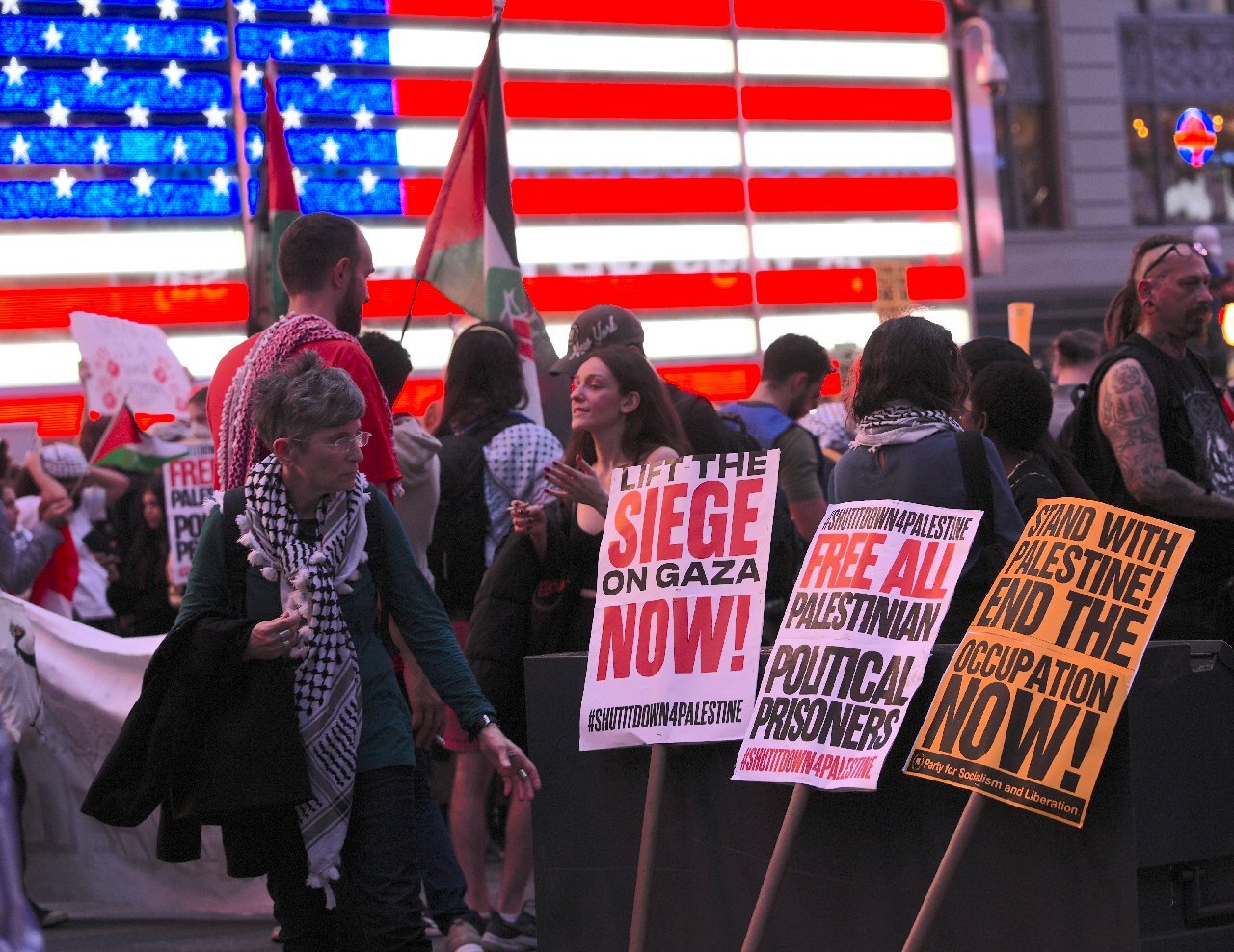 New York'ta Benjamin Netanyahu karşıtı protesto