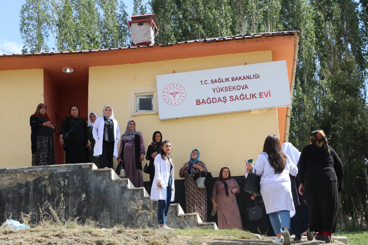 Yüksekova'da hane hane dolaşıp kadınlara kanser taraması yapıyorlar