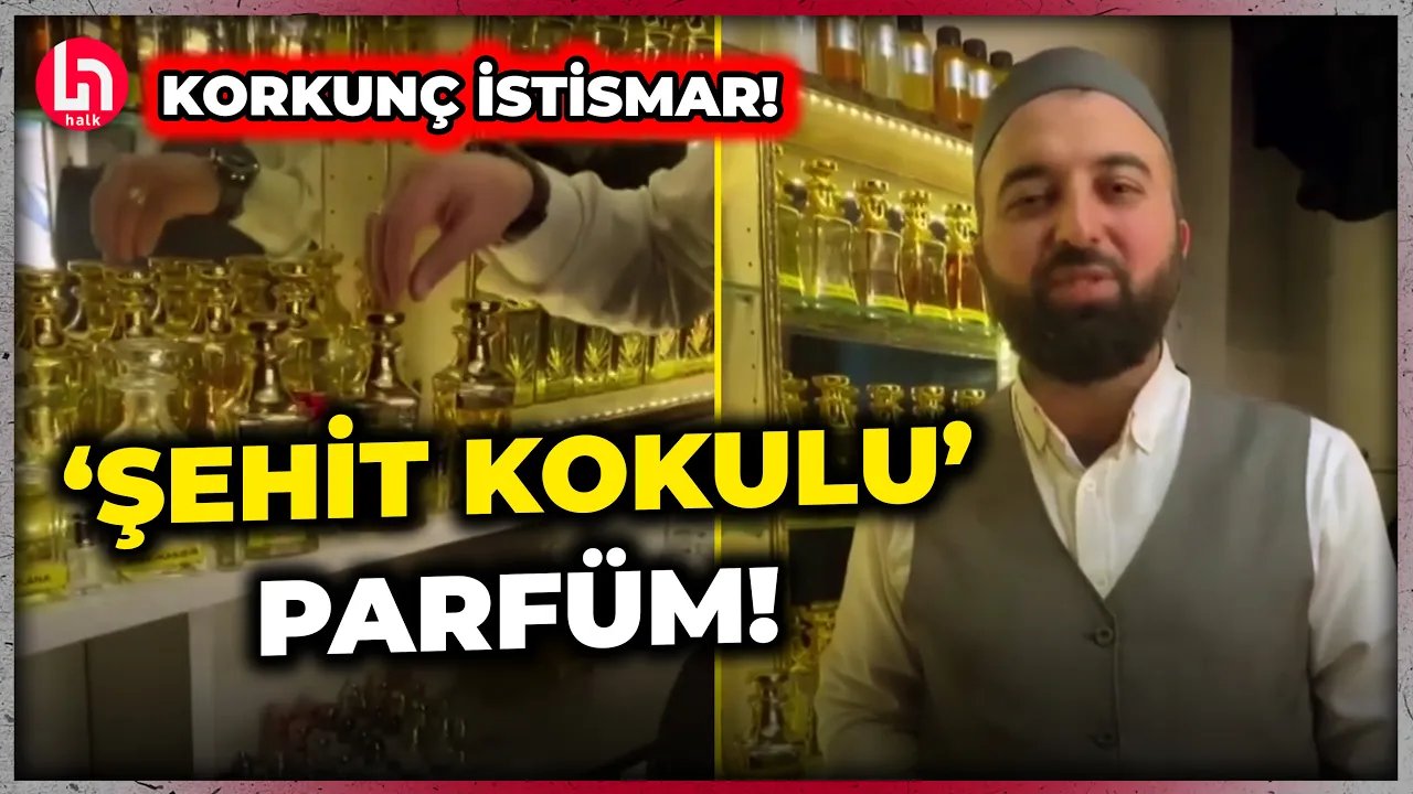 Sonunda bu da oldu! ''Şehit kokusu'' diye parfüm çıkardılar! İşte o görüntüler!