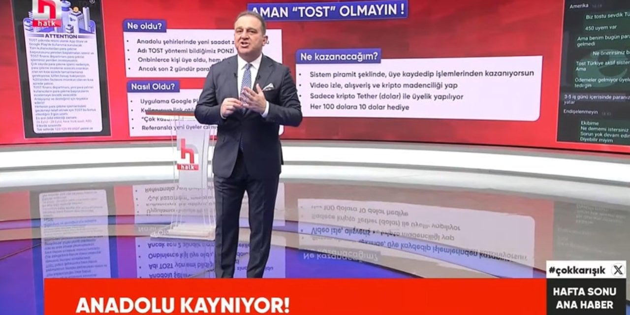 Ekrem Açıkel canlı yayında skandal Ponzi dolandırıcılığını anlattı. Aman TOST olmayın