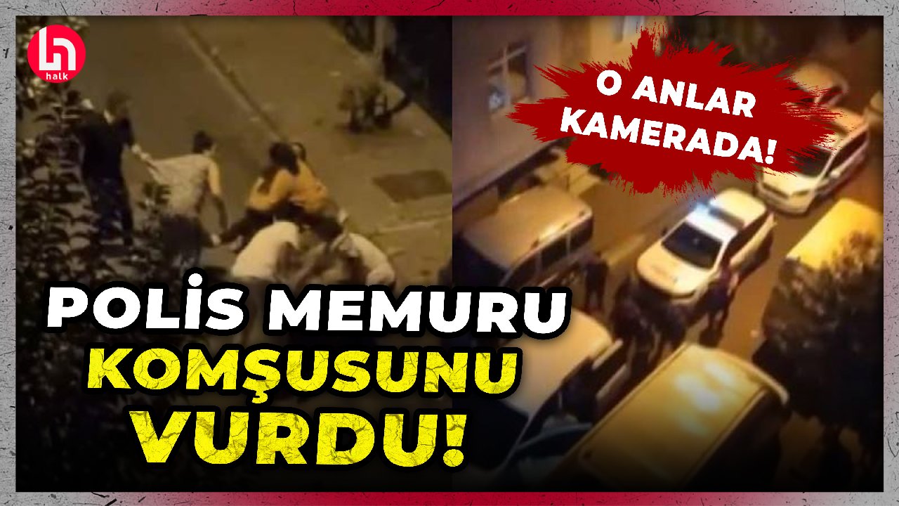 Esenler'de polis memuru babasının tartıştığı komşusunu vurdu! İşte o anlar...