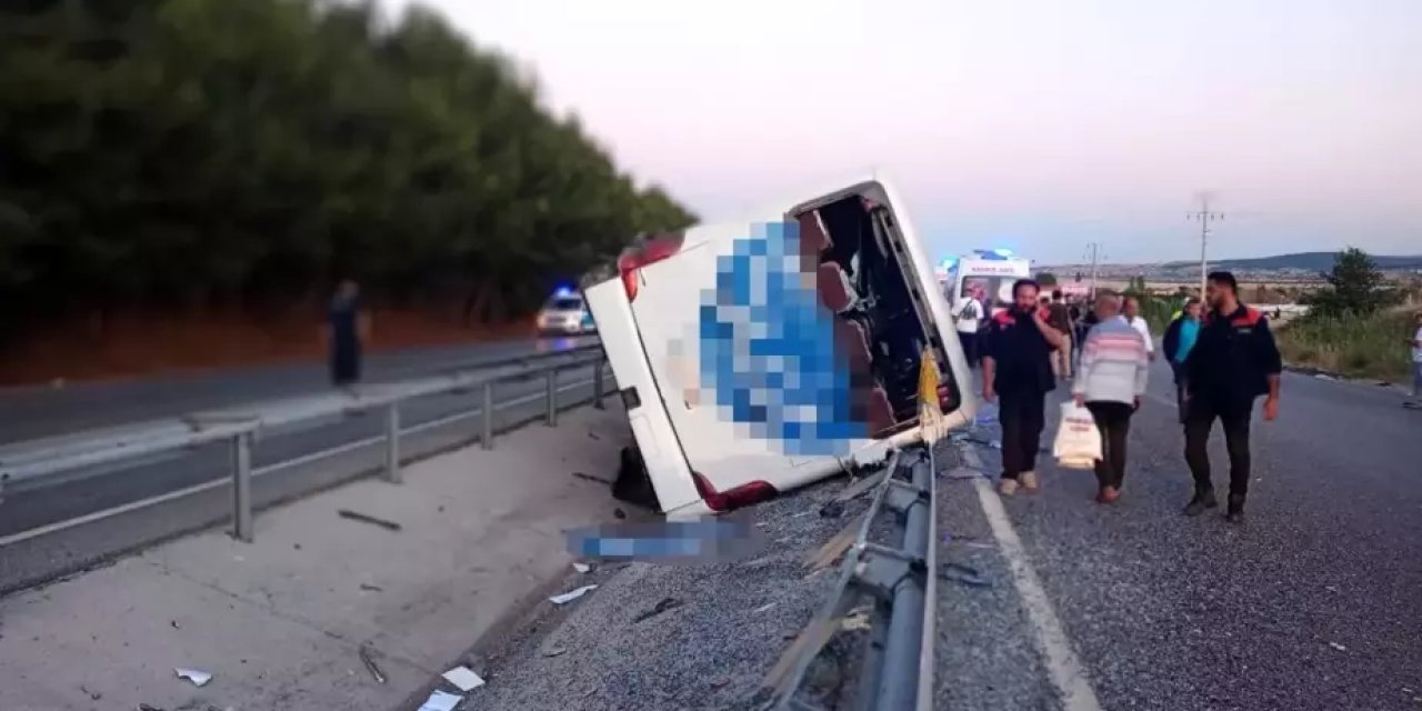 Burdur'da yolcu otobüsü şarampole uçtu 5 kişi yaralandı