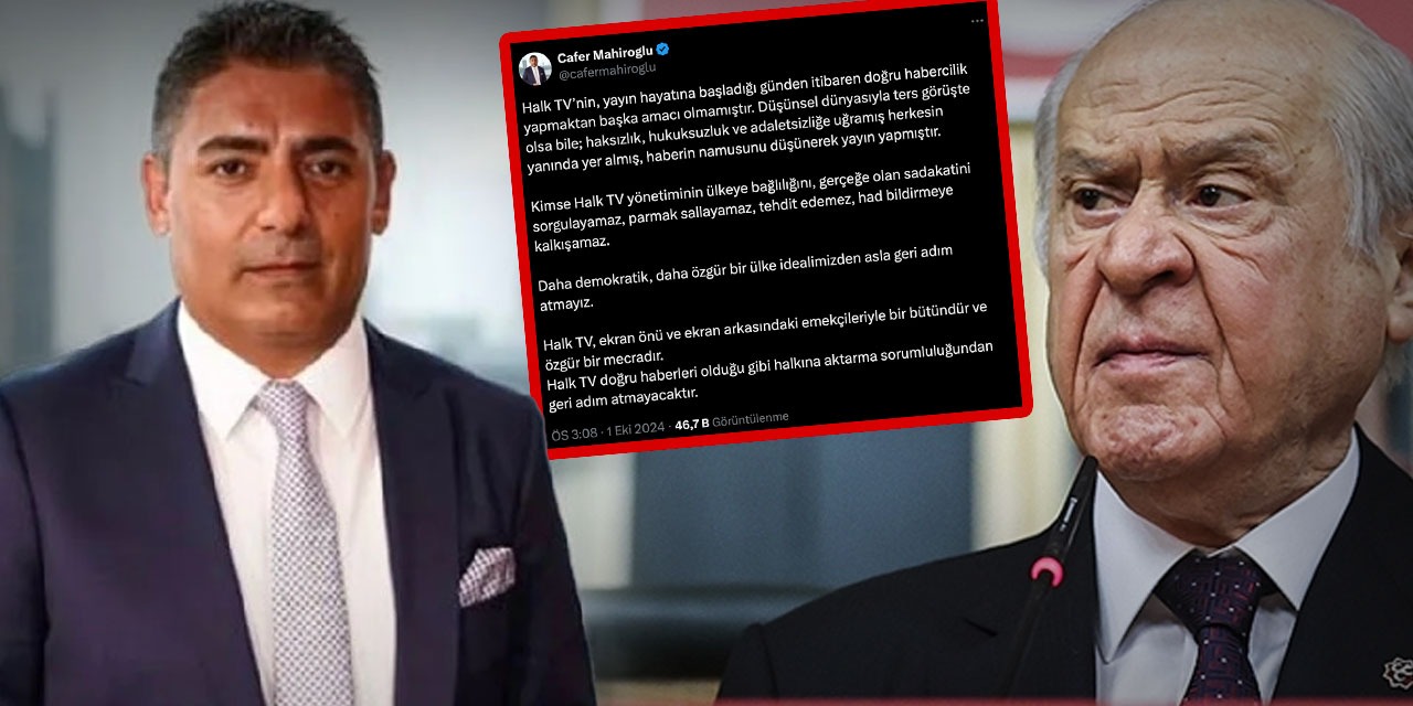 Devlet Bahçeli Halk TV'yi tehdit etti. Cafer Mahiroğlu: Kimse Halk TV'ye had bildiremez