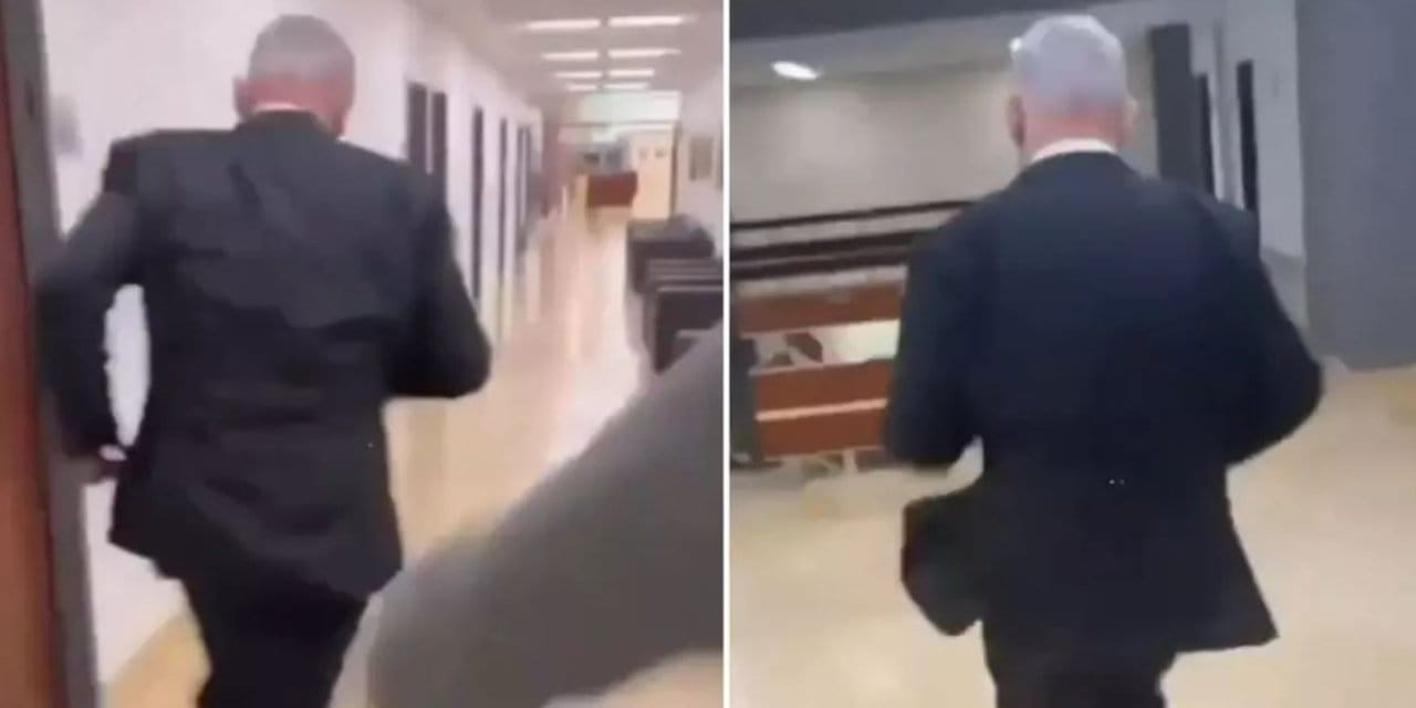 İran'ın Fettah füzeleri yağınca Netenyahu'nun iki yıl önceki kaçış görüntüleri olay oldu