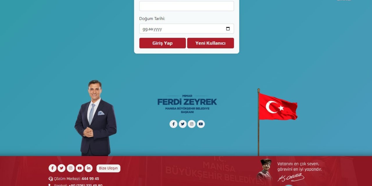 Manisa Büyükşehir Belediyesi'nden vatandaşlara E-Belediye kolaylığı