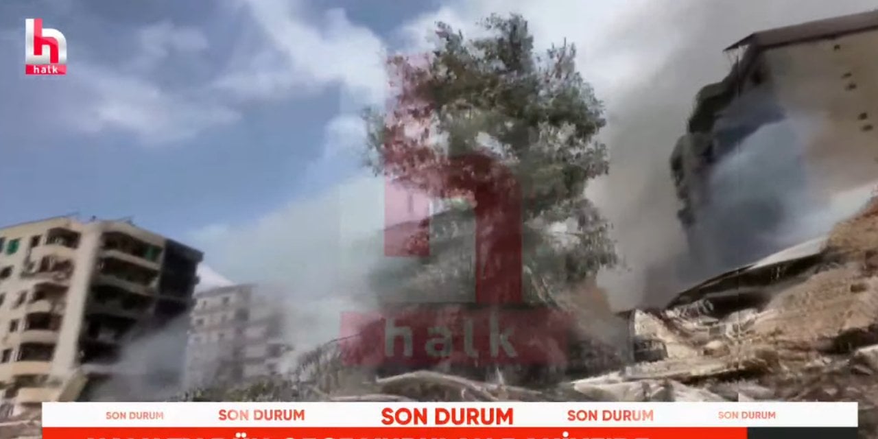 Halk TV İsrail'in bombaladığı Hizbullah'ın merkezi Dahiye'de! Gözde Şeker anlattı ve Murat Kibar hayalet şehri görüntüledi