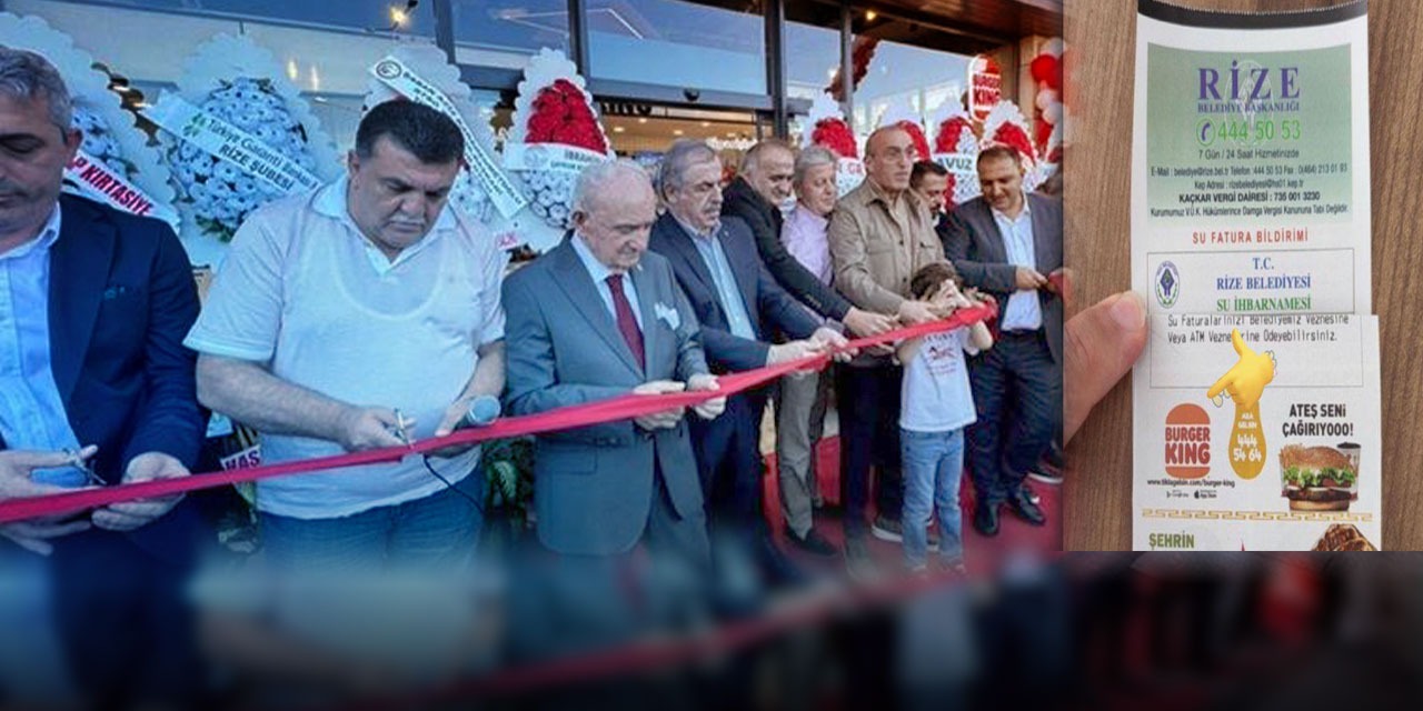 Sadece kurdele kesmekle yetinmemişler! AKP'li belediyenin Burger King reklamı ortaya çıktı