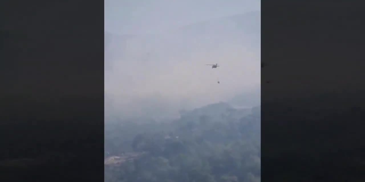 Dalaman'da orman yangını. MSB TSK'ya ait 5 helikopter ile söndürme çalışmalarını sürdürüyoruz