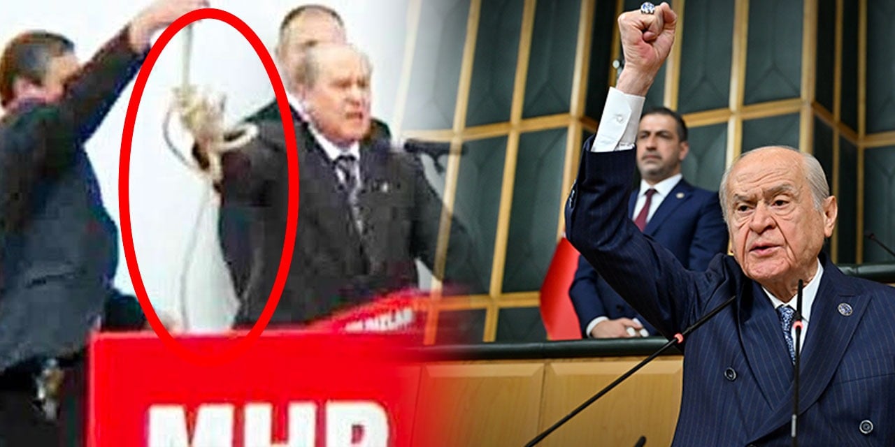 Bahçeli'nin Apo'ya ip attığı görüntüler sosyal medyada yeniden viral oldu. Bahçeli Apo'yu Meclis'e çağırdı