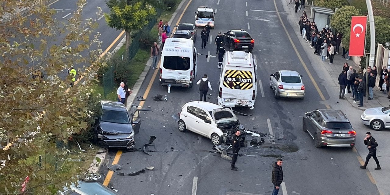 Ankara'da zincirleme trafik kazası