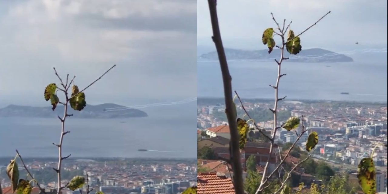 Maltepe'deki alçak uçuş sosyal medyada gündem oldu!