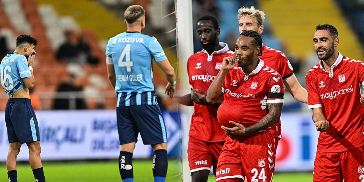 6 gollü maçta Sivasspor'dan Adana Demirspor'a muhteşem geri dönüş