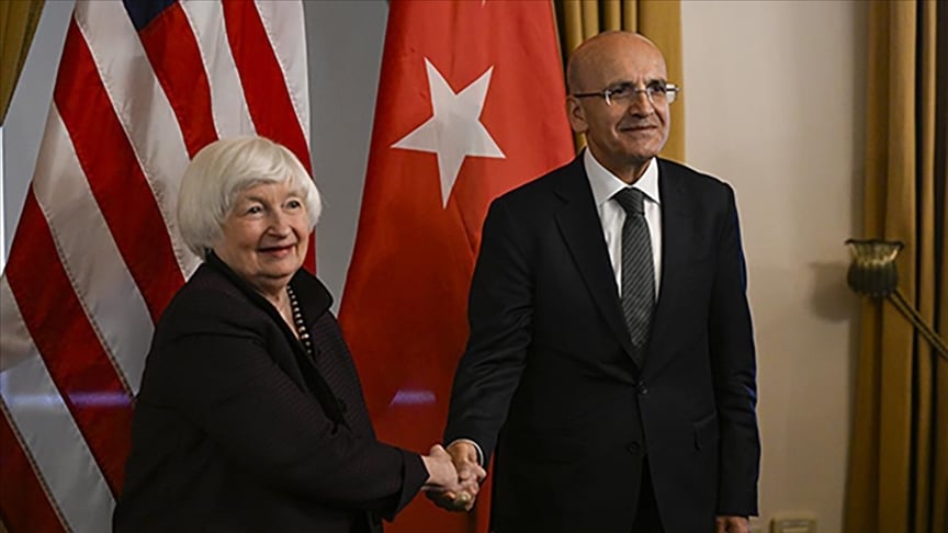 Bakan Mehmet Şimşek ABD'li mevkidaşı Yellen ile görüştü