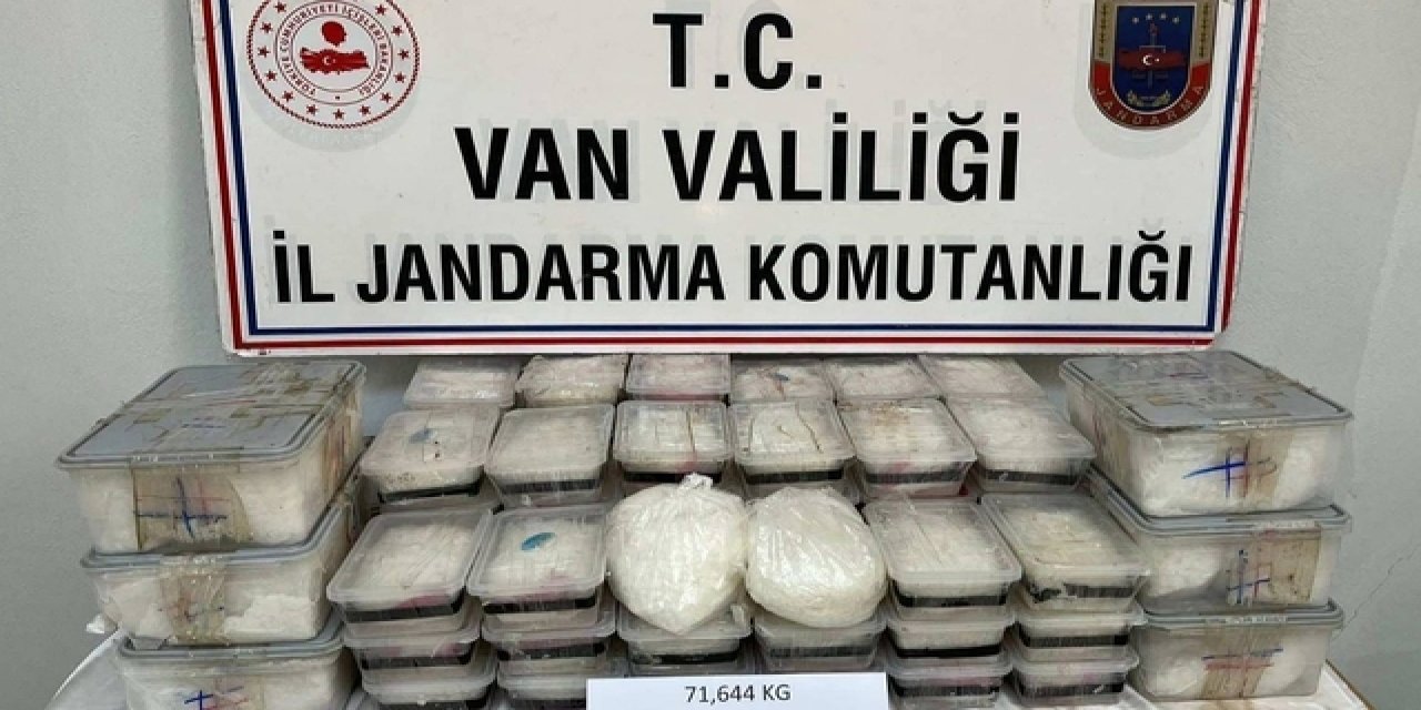 71 kilo 629 gram uyuşturucu ele geçirildi