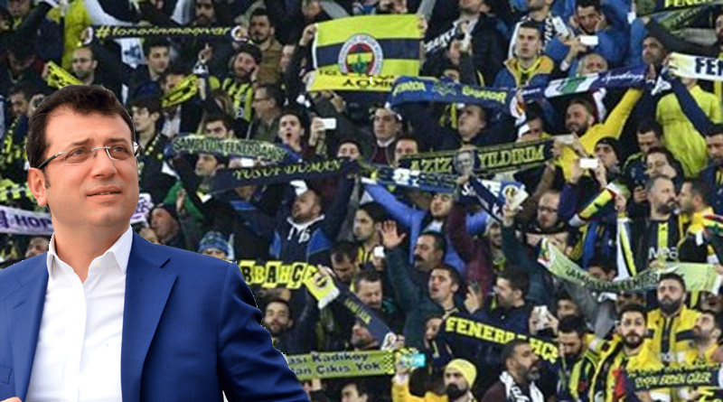 Fenerbahçeli taraftarlardan Ekrem İmamoğlu tezahüratı