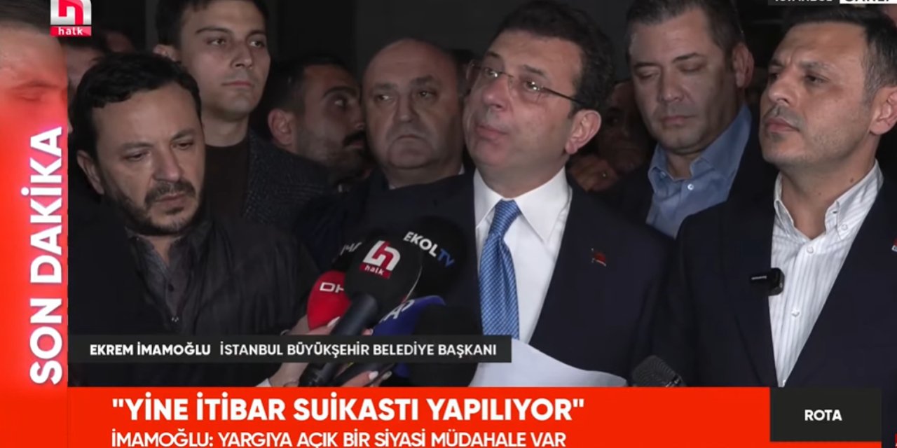 İmamoğlu Çağlayan Adliyesi'nden seslendi. 'Her şeyin farkındayız'