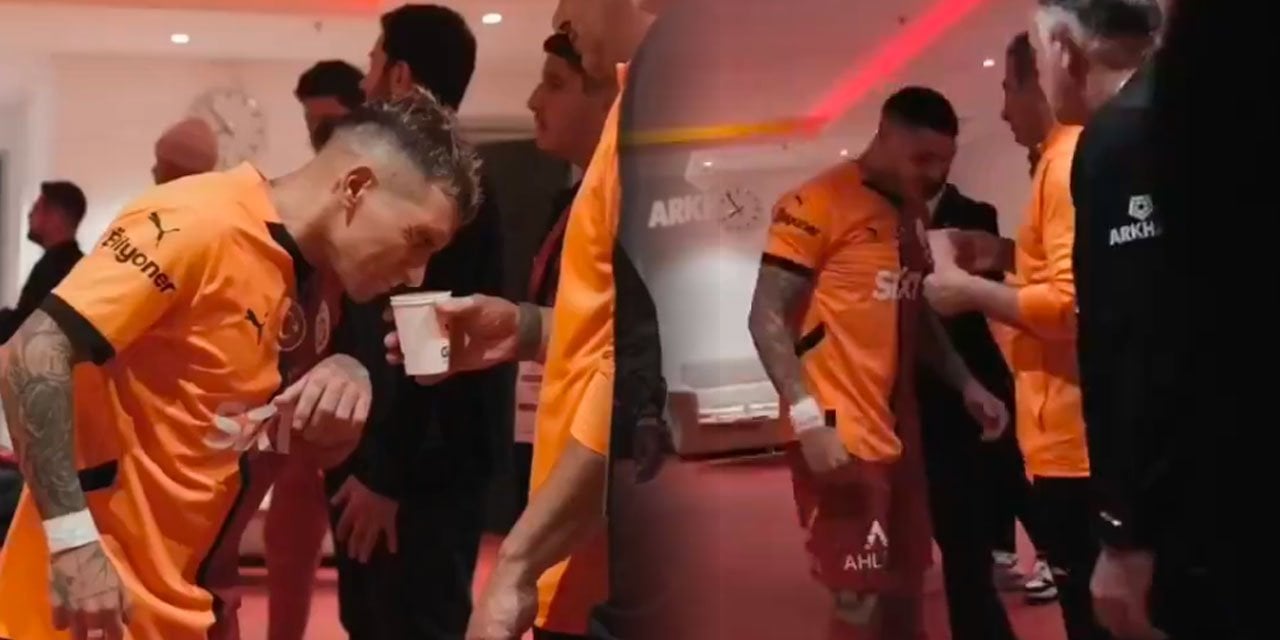 Galatasaraylılar tek tek gelip ciğerlerine çekti. Kokladıkları o madde ortaya çıktı