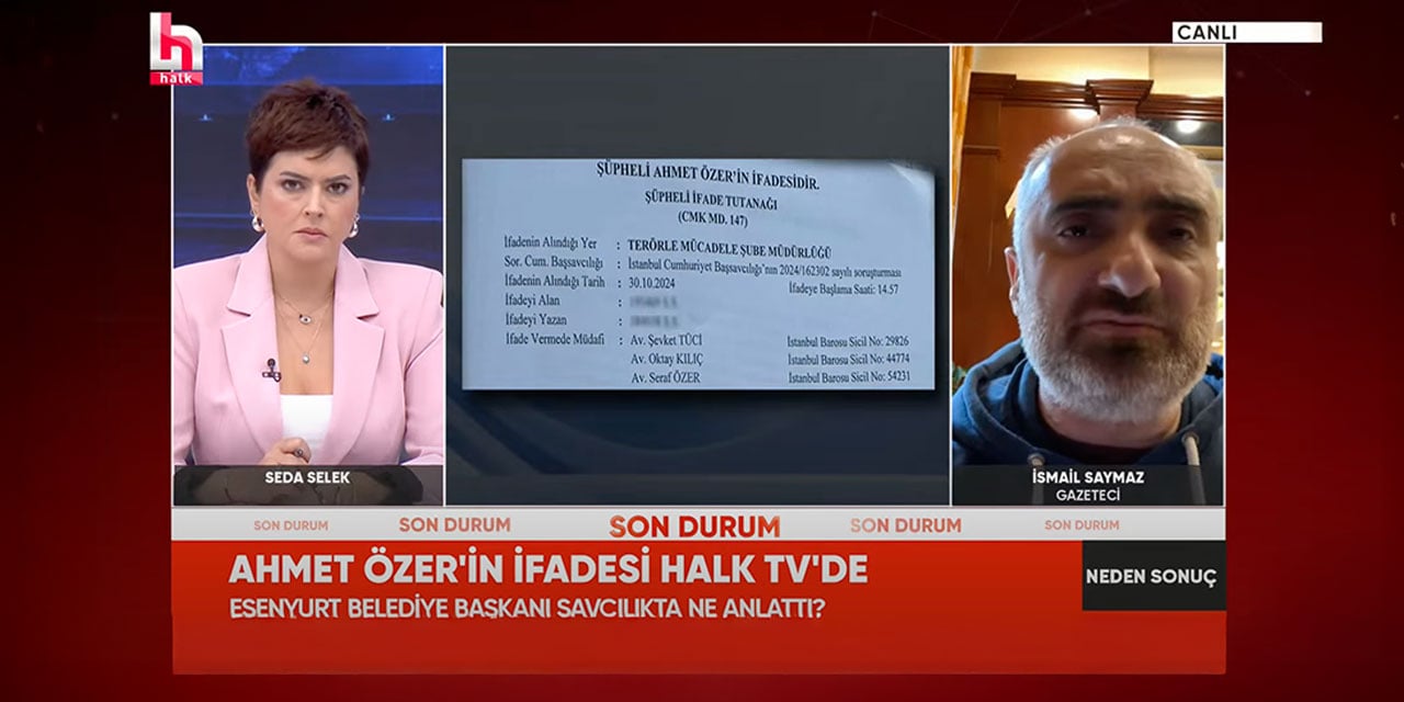 Tutuklanan Belediye Başkanı Ahmet Özer'in terör şubesindeki ilk ifadesi ortaya çıktı. İsmail Saymaz açıkladı